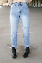 Load image into Gallery viewer, Hey You High Rise Mom Jeans- Blue Jeans
