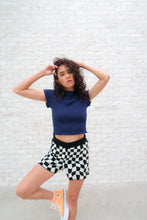 Load image into Gallery viewer, Always On The Go Checkered High Waisted Shorts
